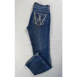 Wrangler Q-Baby No Gap Waistband Barely Boot Stretch Denim Jeans. Women's 5/6